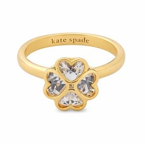 Kate Spade Something Sparkly Spade Gold Ring - Size 6 (NWT)